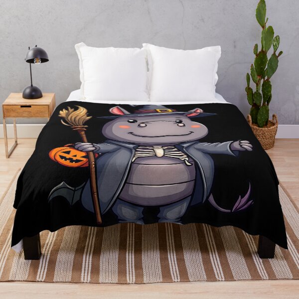Item preview, Cute Hippo Halloween Witch Costume Funny Spooky Art designed and sold by ArtDesignTp.