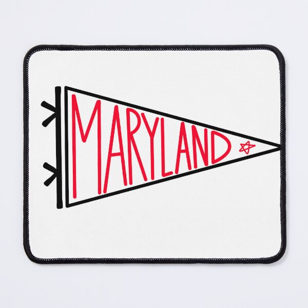 Item preview, Maryland Pennant Flag Handdrawn designed and sold by sorooart.