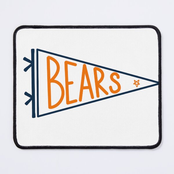 Item preview, Navy and Orange Bears Pennant Flag designed and sold by sorooart.
