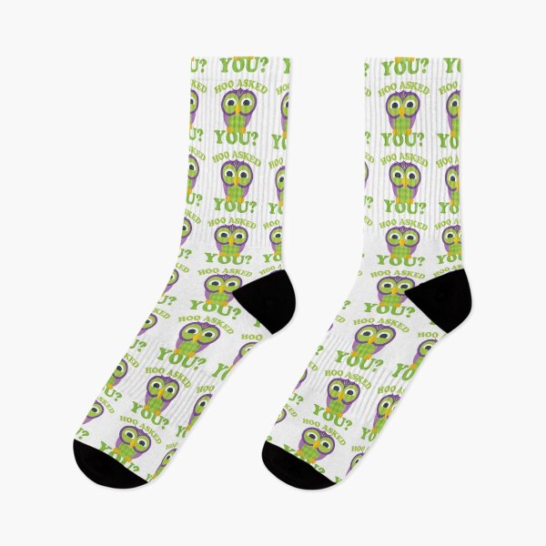 Item preview, Hoo asked you with green owl designed and sold by jazzydevil.