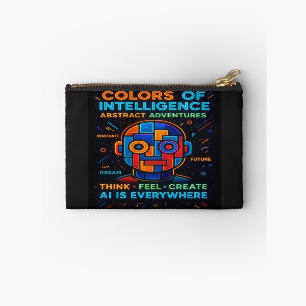 Item preview, Colors of Intelligence – Neon Abstract AI Robot designed and sold by alizo74.