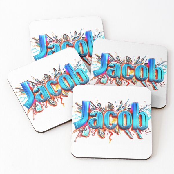 Item preview, Jacob Graffiti Style Name Art – Urban Street Design designed and sold by AlexLineArt.