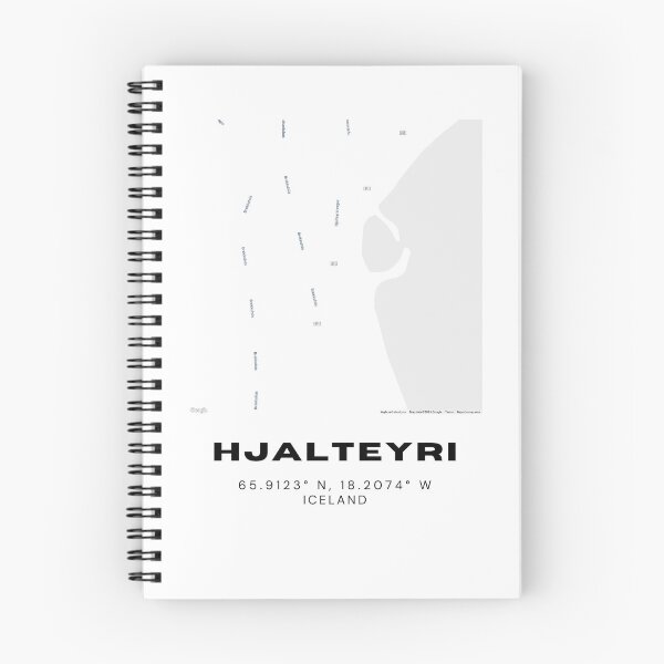 Item preview, Hjalteyri Iceland Map Poster | Minimalist Nordic Coastal Art designed and sold by RM-Journey.