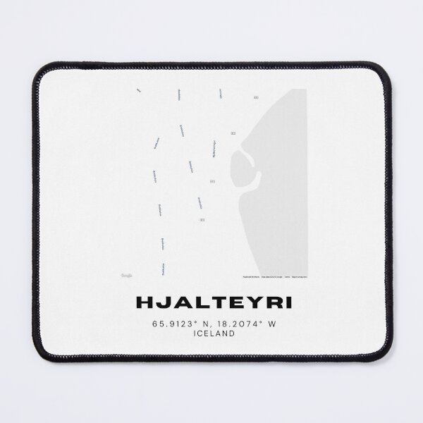 Item preview, Hjalteyri Iceland Map Poster | Minimalist Nordic Coastal Art designed and sold by RM-Journey.