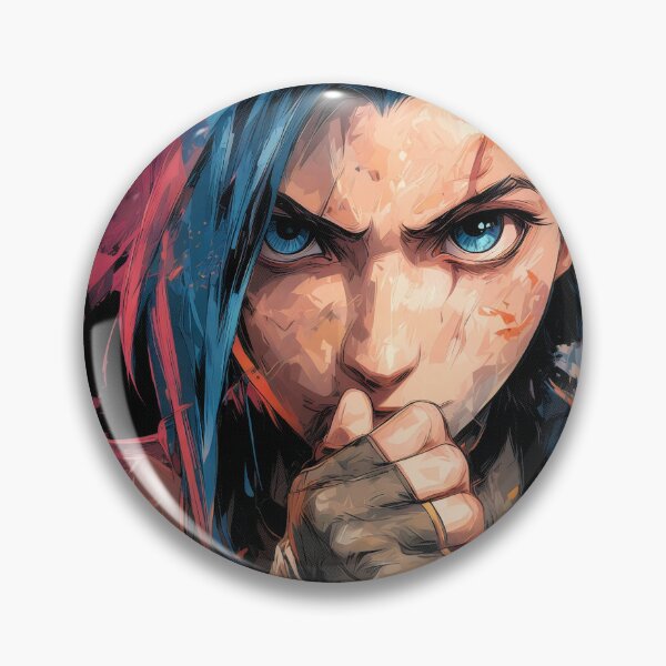 Item preview, Blue-Haired Anarchist: Rocket-Powered Mayhem in Zaun's Chaos designed and sold by Senpaiwaves.