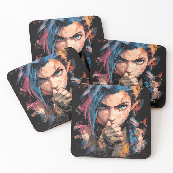 Item preview, Blue-Haired Anarchist: Rocket-Powered Mayhem in Zaun's Chaos designed and sold by Senpaiwaves.