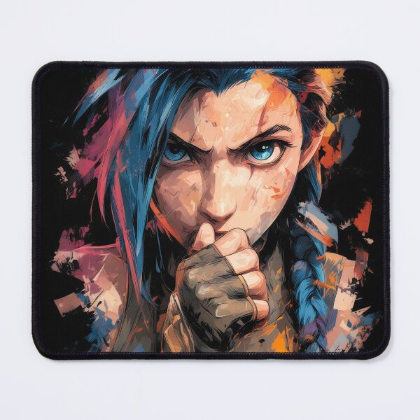 Item preview, Blue-Haired Anarchist: Rocket-Powered Mayhem in Zaun's Chaos designed and sold by Senpaiwaves.