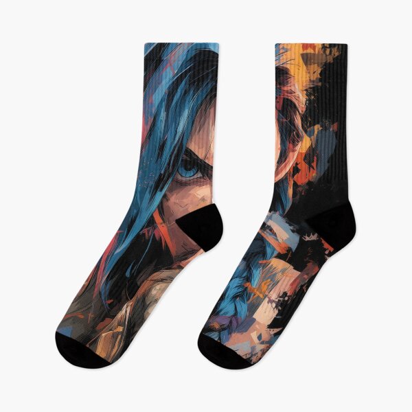 Item preview, Blue-Haired Anarchist: Rocket-Powered Mayhem in Zaun's Chaos designed and sold by Senpaiwaves.
