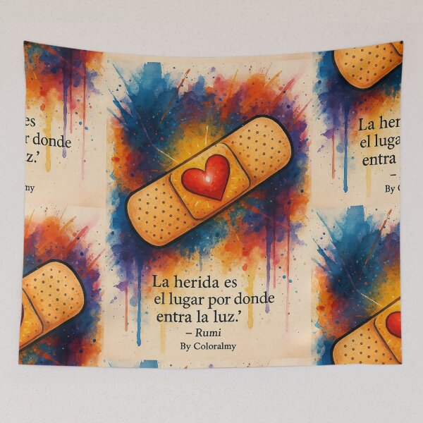 Item preview, The wound is where the light enters – Inspiration by Rumi. By COLORALMY designed and sold by Coloralmy.