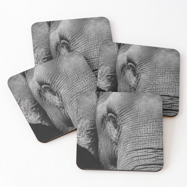 Item preview, Black & White Elephant Portrait – Timeless Wildlife Art designed and sold by Seat2E.