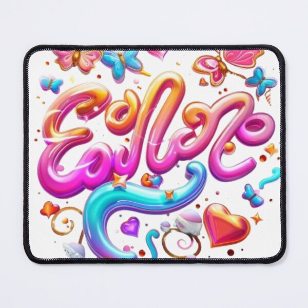 Item preview, Ella – Fantasy Colorful Name Art designed and sold by AlexLineArt.