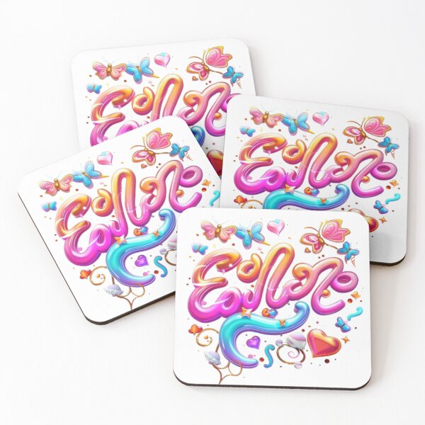 Item preview, Ella – Fantasy Colorful Name Art designed and sold by AlexLineArt.