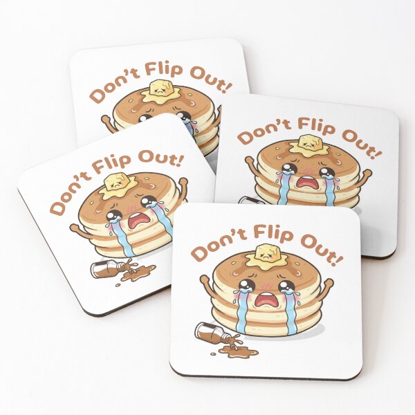Item preview, Don’t Flip Out Funny Pancake Pun Design designed and sold by SimplyJasper.