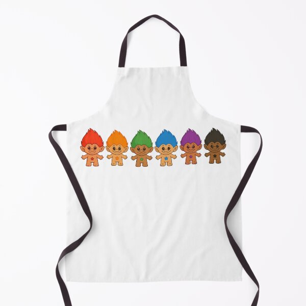 Item preview, Rainbow Retro Troll Doll Print – Colorful Nostalgic Design designed and sold by SimplyJasper.