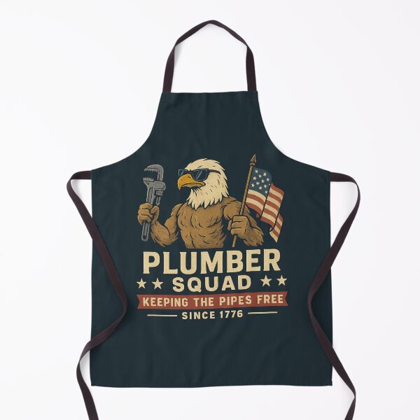 Item preview, American Plumber Squad Patriotic Eagle Retro Design designed and sold by Meandmyshop.