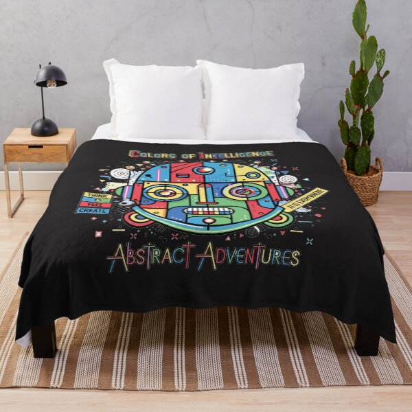 Item preview, Colors of Intelligence – Abstract Adventures AI Pop Art designed and sold by alizo74.