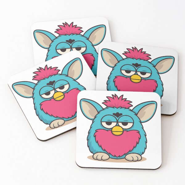 Item preview, Retro Fluffy Creature Sticker – 90s Electronic Pet Nostalgia Design designed and sold by SimplyJasper.