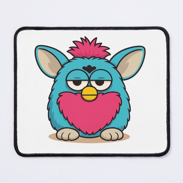 Item preview, Retro Fluffy Creature Sticker – 90s Electronic Pet Nostalgia Design designed and sold by SimplyJasper.