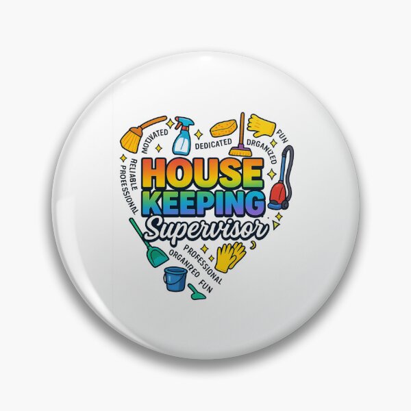 Item preview, Housekeeping Supervisor Rainbow Heart – Pride in Cleaning Role designed and sold by DailyDrivesct.