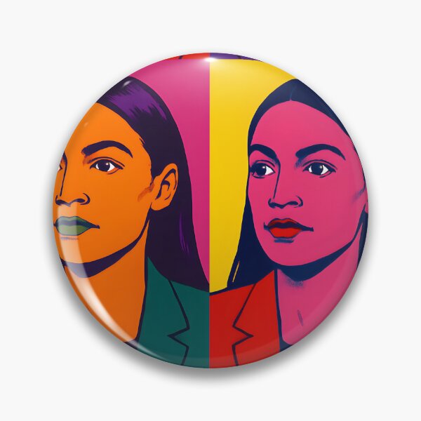 Item preview, "AOC" Dynamic Pop Art Quadtych Portrait designed and sold by Owcomm.