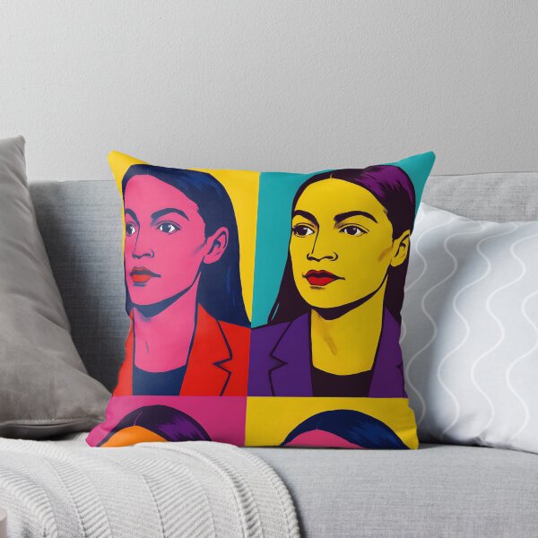 Item preview, "AOC" Dynamic Pop Art Quadtych Portrait designed and sold by Owcomm.