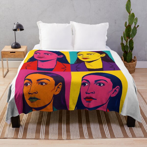 Item preview, "AOC" Dynamic Pop Art Quadtych Portrait designed and sold by Owcomm.