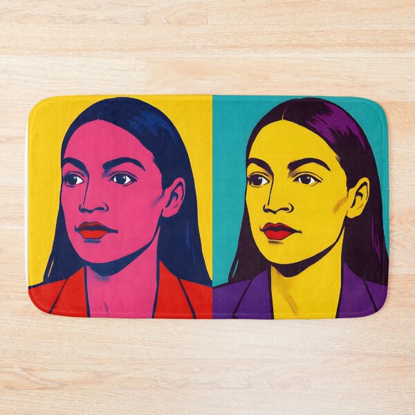 Item preview, "AOC" Dynamic Pop Art Quadtych Portrait designed and sold by Owcomm.
