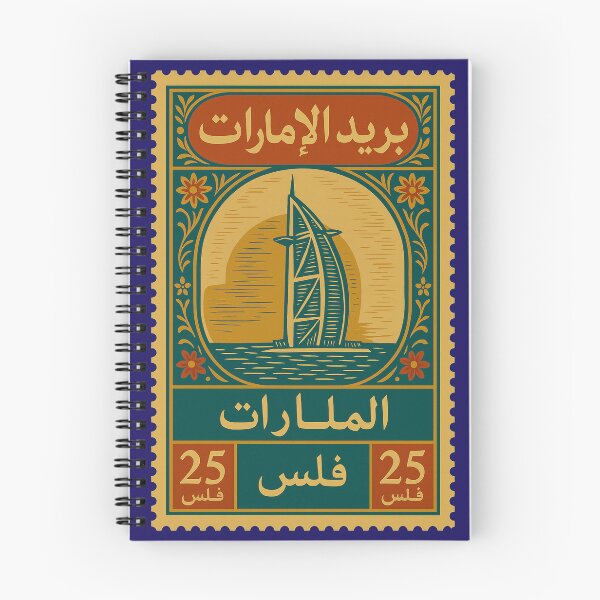 Item preview, Vintage United Arab Emirates Postage Stamp | Burj Al Arab Retro Design designed and sold by Travellerz.