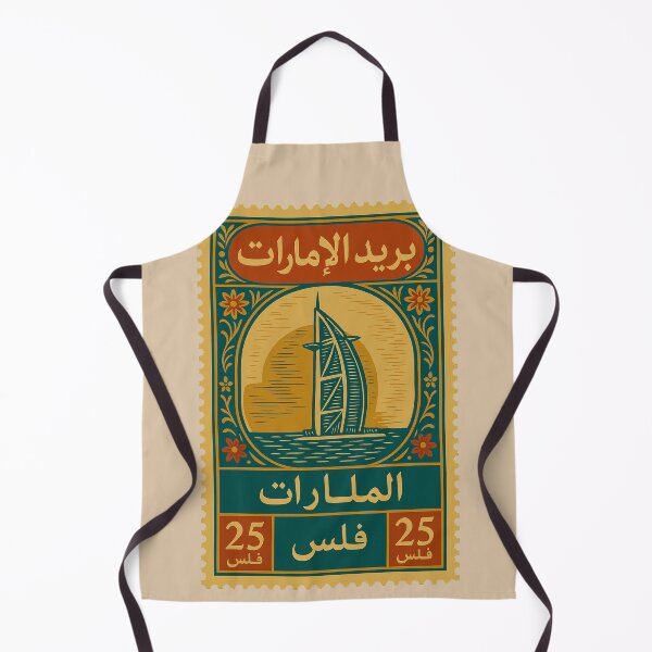 Item preview, Vintage United Arab Emirates Postage Stamp | Burj Al Arab Retro Design designed and sold by Travellerz.