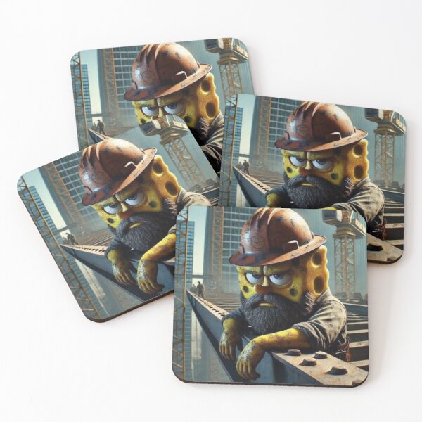Item preview, blue collar spongebob designed and sold by ArtFlowTrends.