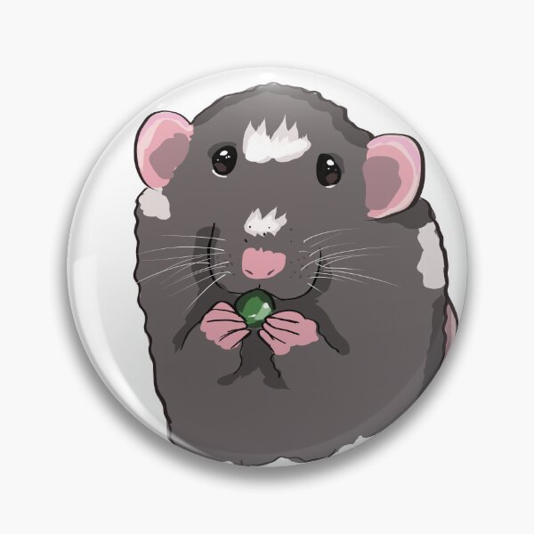 Item preview, Gray rat eating pea :3 designed and sold by MysticRacoon6.