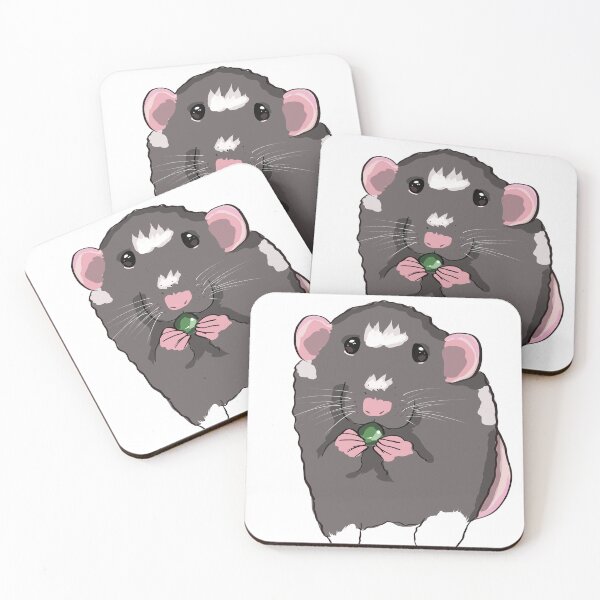 Item preview, Gray rat eating pea :3 designed and sold by MysticRacoon6.