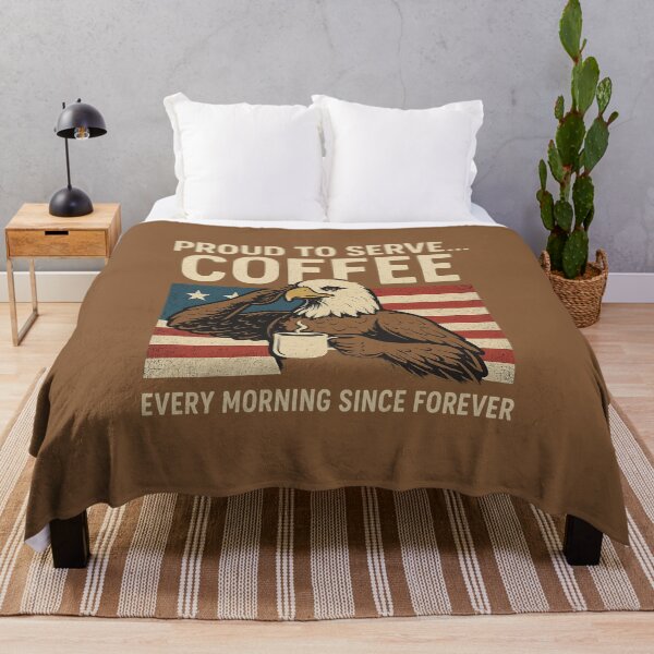 Item preview, Proud to Serve Coffee – Funny Patriotic Eagle Vintage Americana Design designed and sold by Meandmyshop.