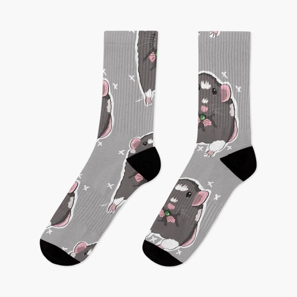 Item preview, Gray rat eating pea :3 designed and sold by MysticRacoon6.