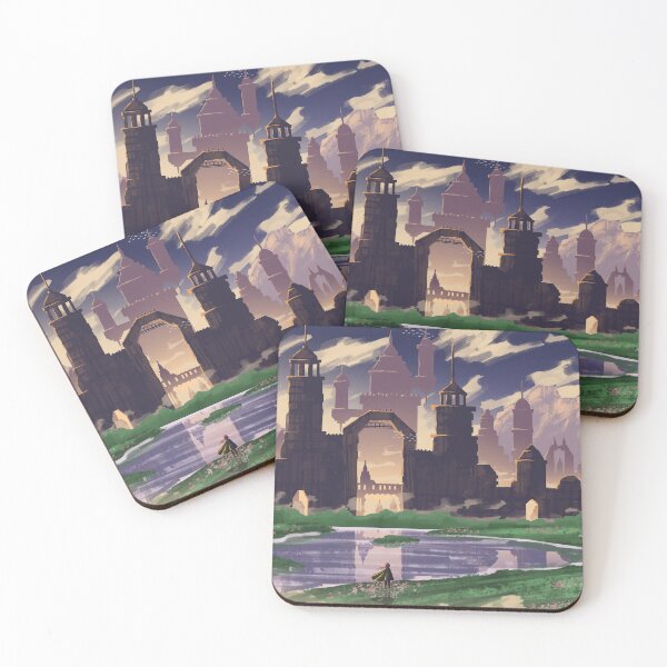 Item preview, Fantasy City Scenery designed and sold by KoolKanvasCreations.