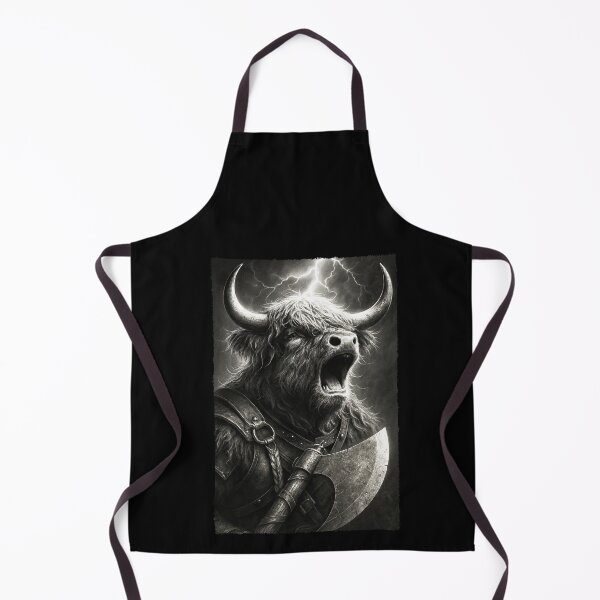 Item preview, Highland Cow Viking Warrior Fantasy designed and sold by elderberry.