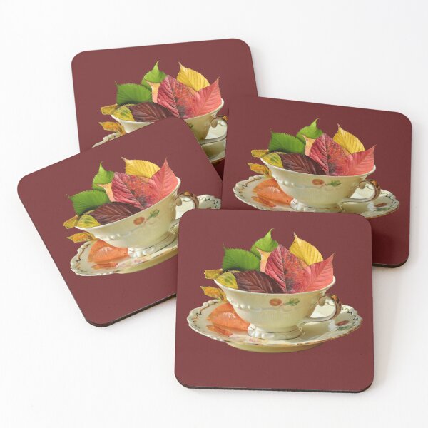 Item preview, Teacup of Autumn Leaves designed and sold by Quillful.