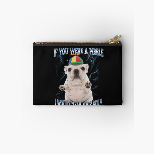 Item preview, If You Were A Pibble I Would Clean Your Belly Pit bull Meme designed and sold by elderberry.