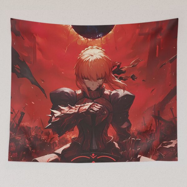 Aperçu de l'œuvre Sabre Alter Fate Stay Night Crimson Battle Warrior créée et vendue par Raslbazola.