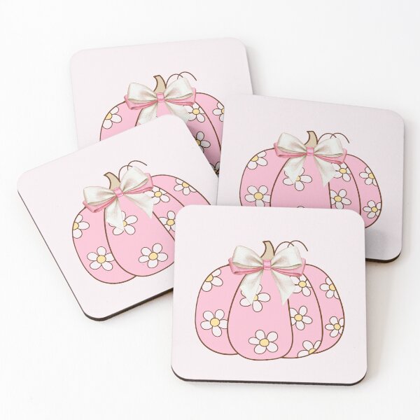 Item preview,  Pink Floral Pumpkin Bow Design - Cute Pastel Daisy Pumpkin for Fall Apparel designed and sold by VibranPalette.