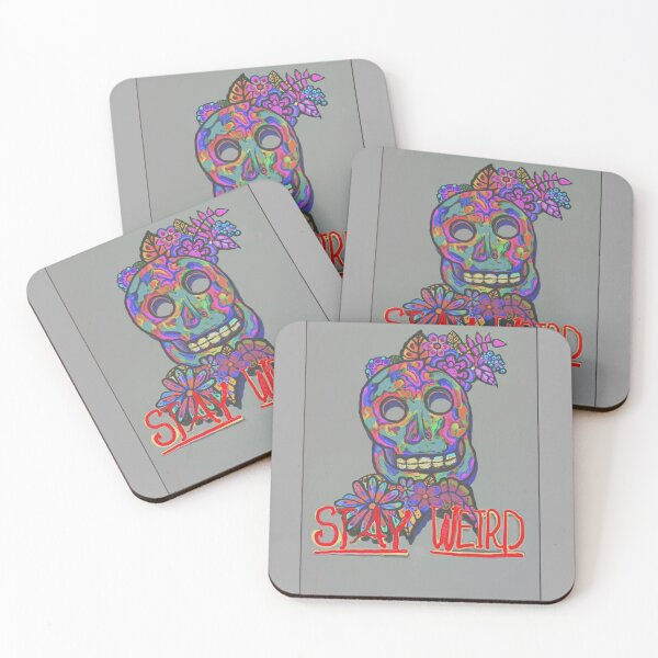 Item preview, stay weird skull designed and sold by NonasArtCorner.