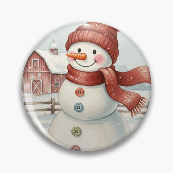 Artikelvorschau, Schneemann mit rotem Hut und Narbe entworfen und verkauft von Thatbyangela.