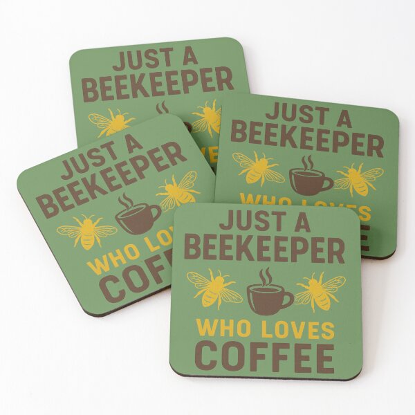Item preview, Just a Beekeeper Who Loves Coffee Funny Beekeeping Design designed and sold by Meandmyshop.