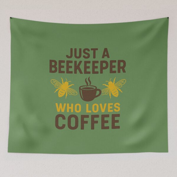 Item preview, Just a Beekeeper Who Loves Coffee Funny Beekeeping Design designed and sold by Meandmyshop.