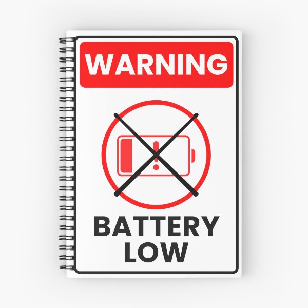 Item preview, Battery Low Drum Line Percussion Warning Parody Sign designed and sold by sorooart.
