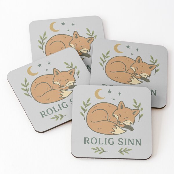 Item preview, Nordic Fox Minimalist Mindfulness Vintage Design designed and sold by Meandmyshop.