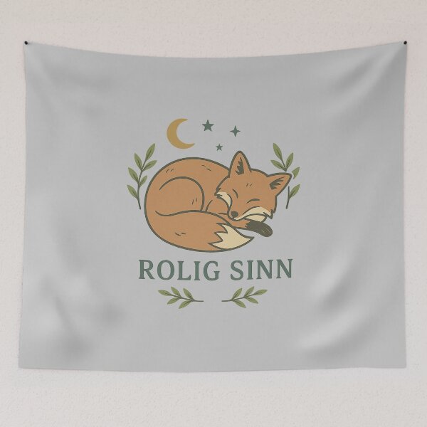 Item preview, Nordic Fox Minimalist Mindfulness Vintage Design designed and sold by Meandmyshop.
