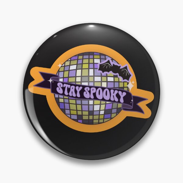 Aperçu de l'œuvre Boule disco Stay Spooky créée et vendue par YesButNo Design.