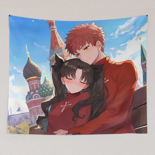 Item preview, Shirou Emiya Rin Tohsaka Fate Stay Night Anime designed and sold by Raslbazola.