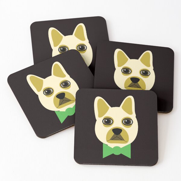 Item preview, Cream Frenchie with bow tie designed and sold by Mountain-Point.